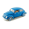 18-12029/BLUE AUTO VW BEETLE '55 ESCALA 1:18 MINIATURA DIECAST CASANOVA SCALE MACHINES